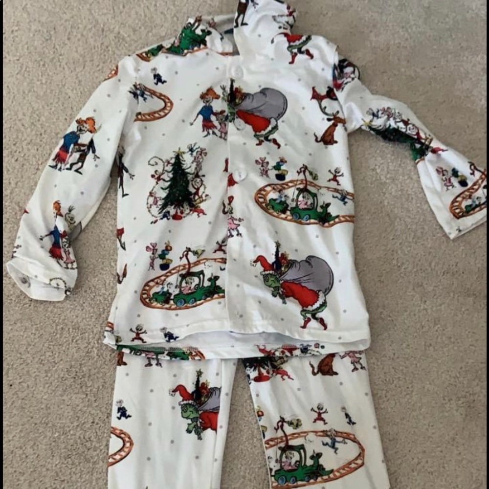 Grinch pjs long sleeve & pants